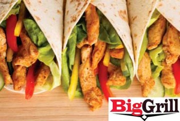 2 for 1 Chicken or Beef Shawarma Wrap!