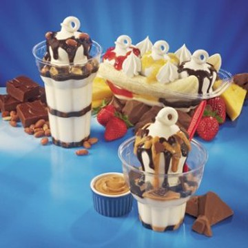 2 for 1 Banana Split or Peanut Buster Parfait