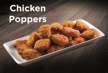 8 Free Wings or Poppers*